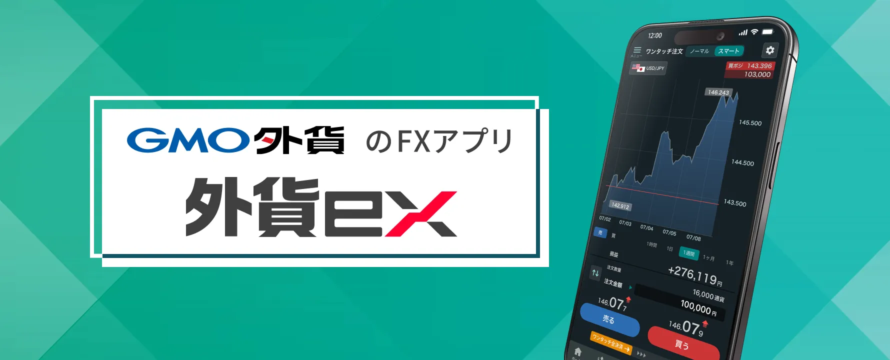 GMO外貨のFXアプリ　外貨ex
